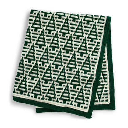 Yarnspirations Crochet Evergreen Mosaic Blanket Kit