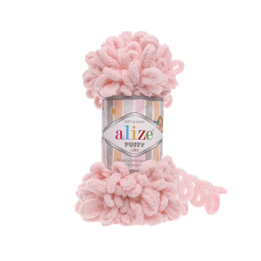 Alize Puffy Finger Knitting 161 Powder Pink
