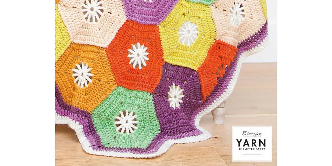 Yarn- The After Party No.14 Hexagon Blanket Pattern (Crochet)