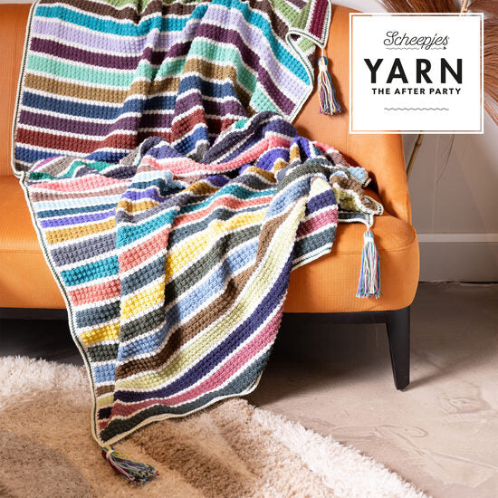 Yarn- The After Party No.202 Scrumptious Stripes Blanket Pattern (Crochet)