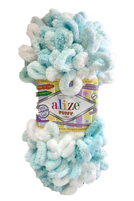 Cheap Finger Knitting Yarn,Alize Puffy Color,4 Ball Set,Baby