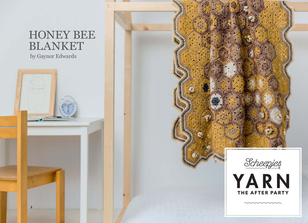 Yarn- The After Party No.08 Honey Bee Blanket Pattern (Crochet)