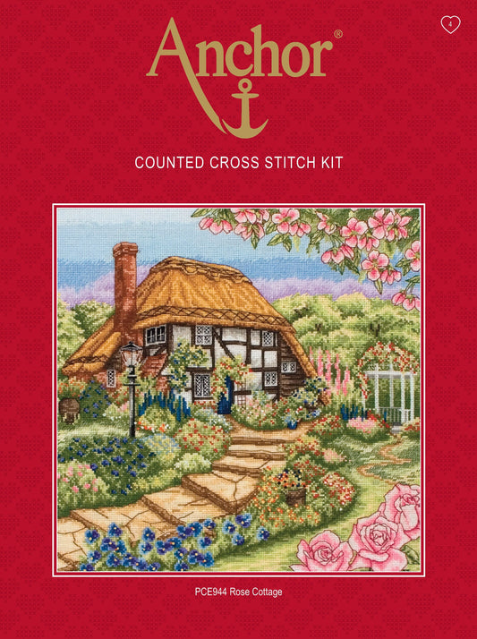 Anchor Rose Cottage Cross Stitch Kit