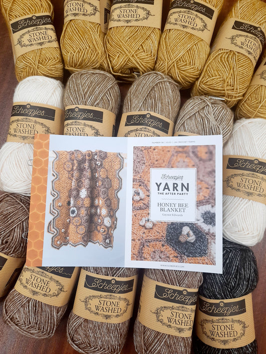 Yarn-The After Party Honey Bee Crochet Blanket Kit