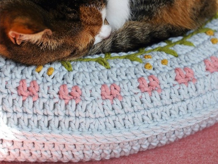 Durable Round Cushion Crochet Kit