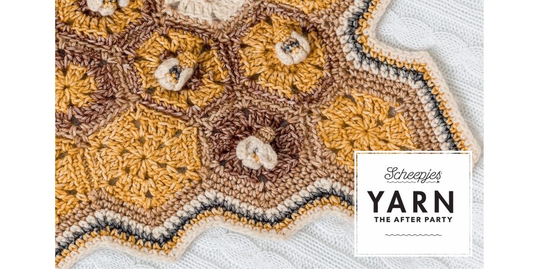 Yarn- The After Party No.08 Honey Bee Blanket Pattern (Crochet)