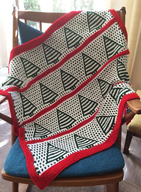 Yarnspirations Knit Winter Pines Blanket Yarn Kit