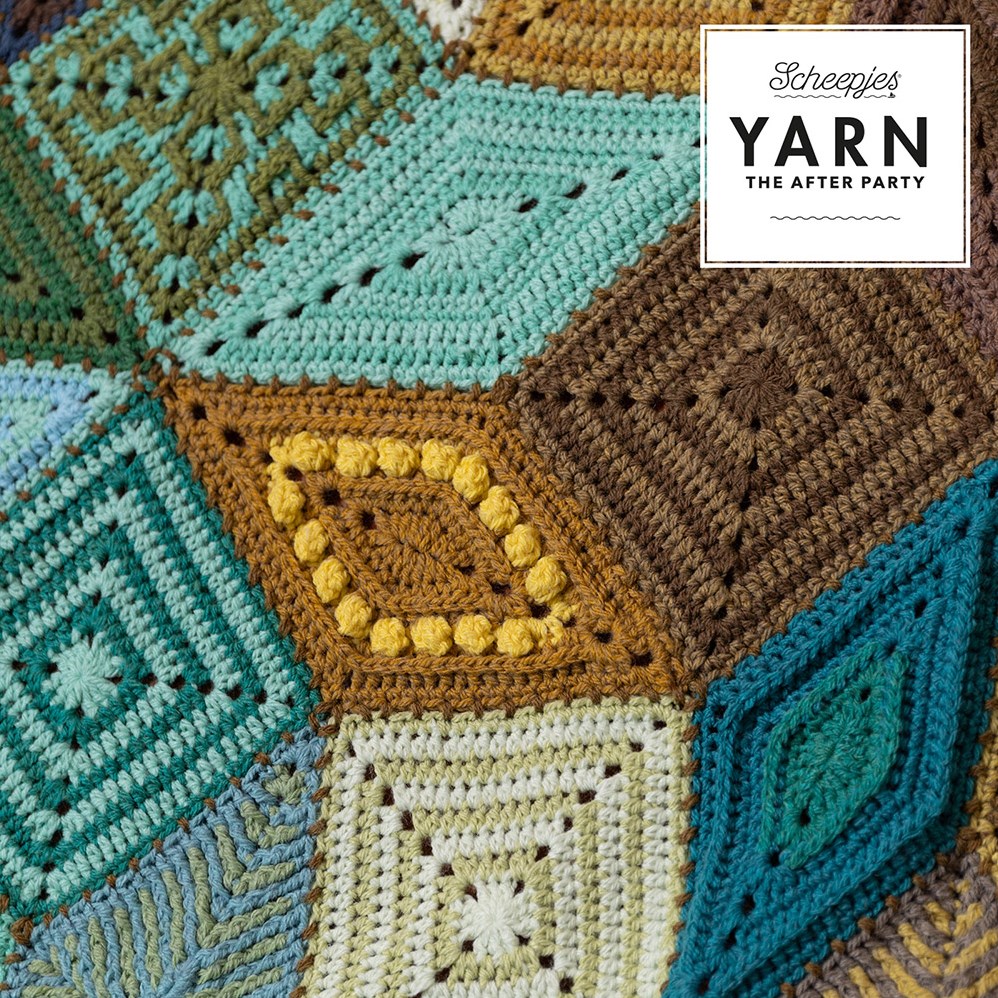 Yarn- The After Party No.204 Scrumptious Tiles Blanket Pattern (Crochet)