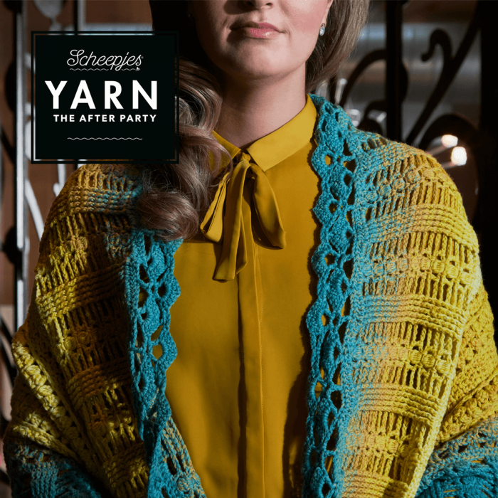 Yarn- The After Party No.39 Venice Wrap Pattern (Crochet)