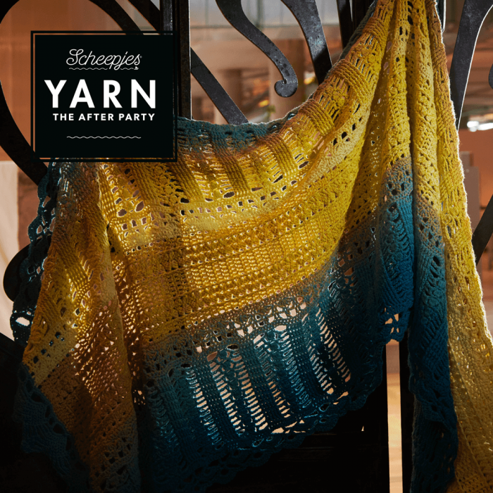 Yarn- The After Party No.39 Venice Wrap Pattern (Crochet)