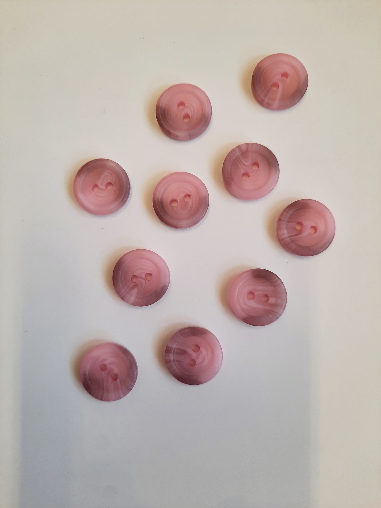 P505 12mm Pink/Grey Marbled Buttons