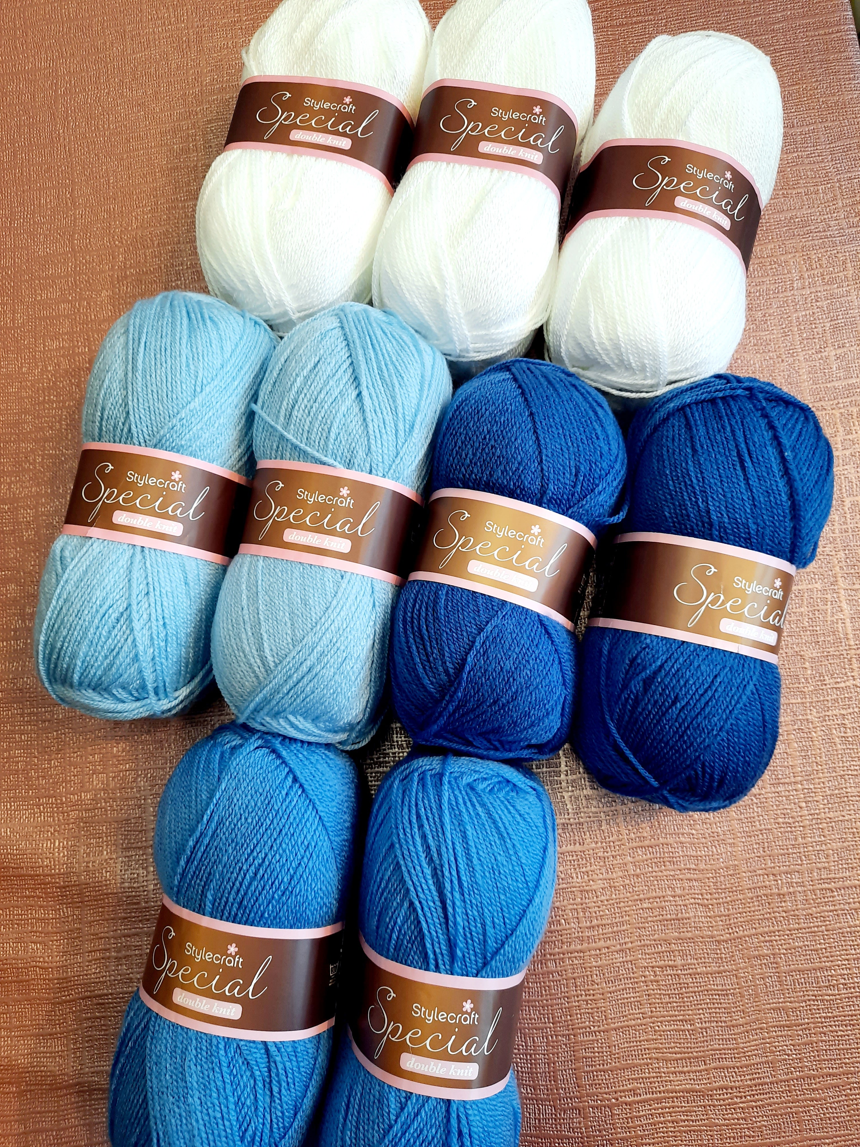 Drops Design Seaside Blues Crochet Kit Blanch Village Wool Shop