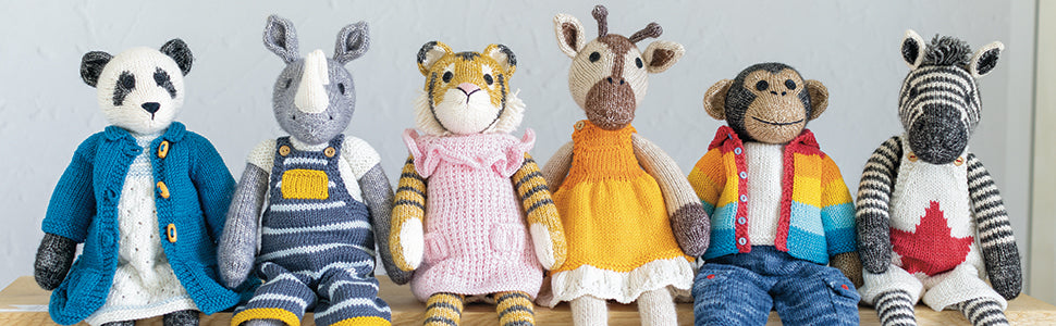 Knitted Wild Animal Friends by Louise Crowther