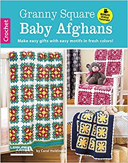 Leisure Arts Granny Square Baby Blankets #6412