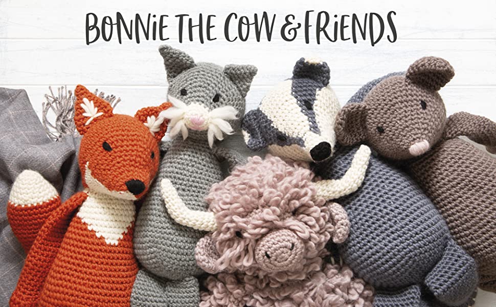 Bonnie The Cow and Friends Crochet Book