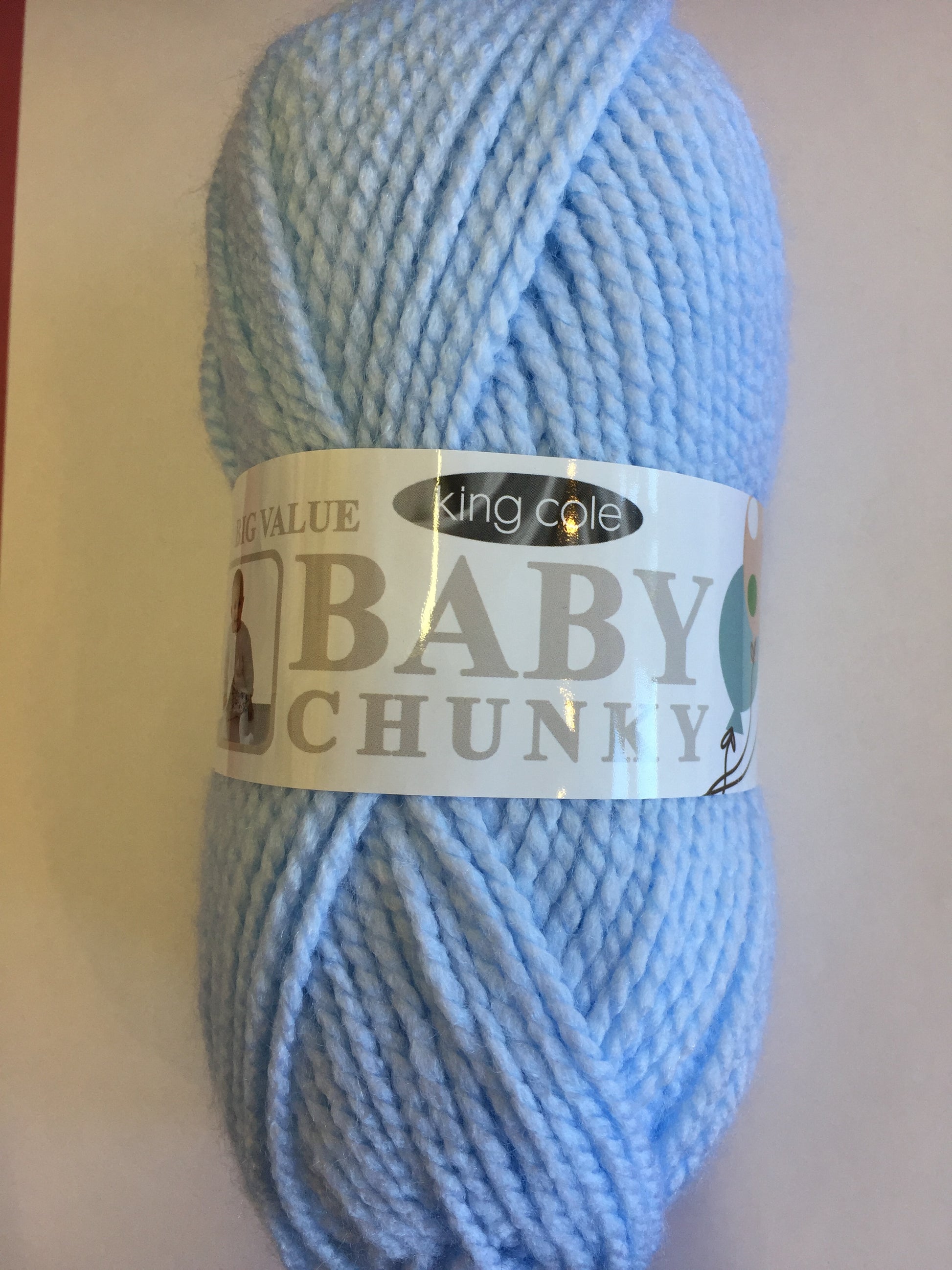 King Cole Big Value Baby Chunky 2515 Soft Blue Blanch Village Wool Shop