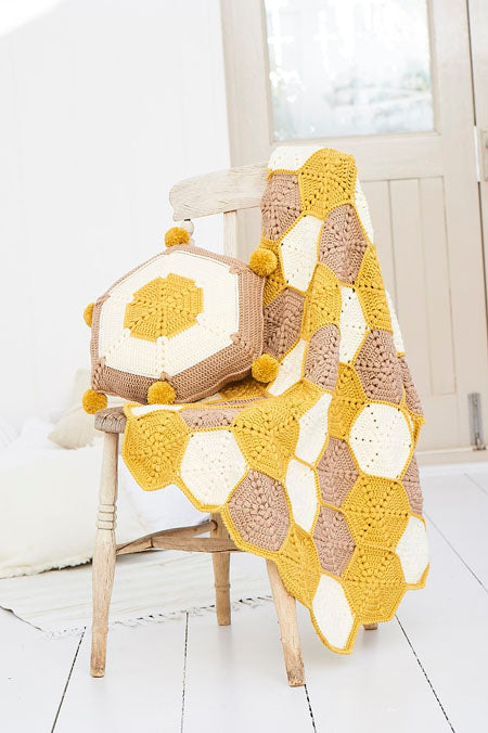 Stylecraft 9641 Honeycomb Hexagon Crochet Blanket Kit