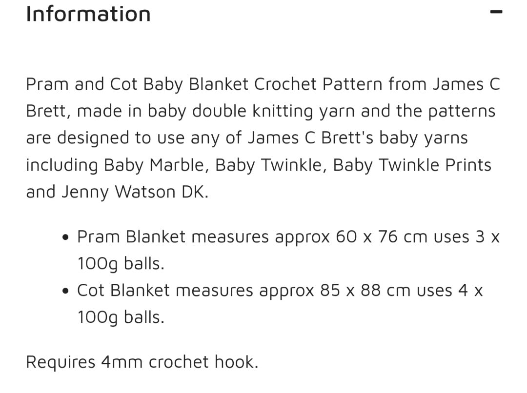 JB738 Crochet Pattern