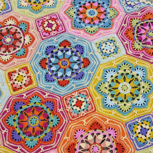 Janie Crow Persian Tiles, Eastern Jewels Version, Blanket Kit