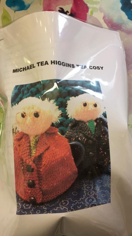 Micheal Tea Cosy Knitting Kit Gold