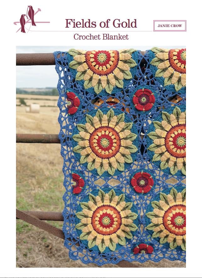 Janie Crow Fields of Gold Crochet Blanket Pattern