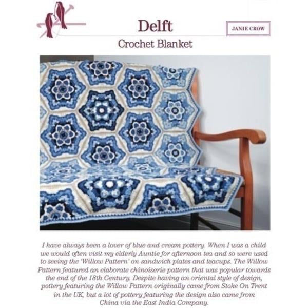 Janie Crow Delft Crochet Blanket Kit