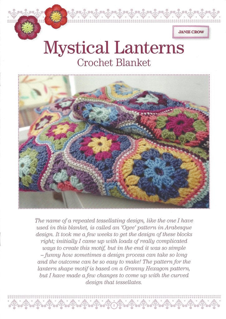 Janie Crow Mystical Lanterns Crochet Blanket Kit