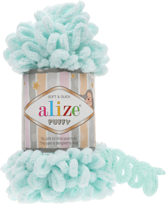 Alize Puffy Finger Knitting 15 Mint