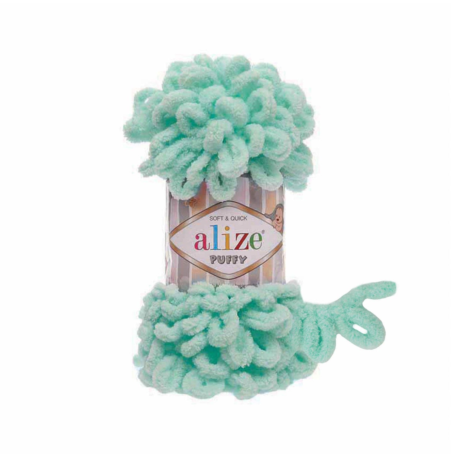 Alize Puffy Finger Knitting 19 Mint