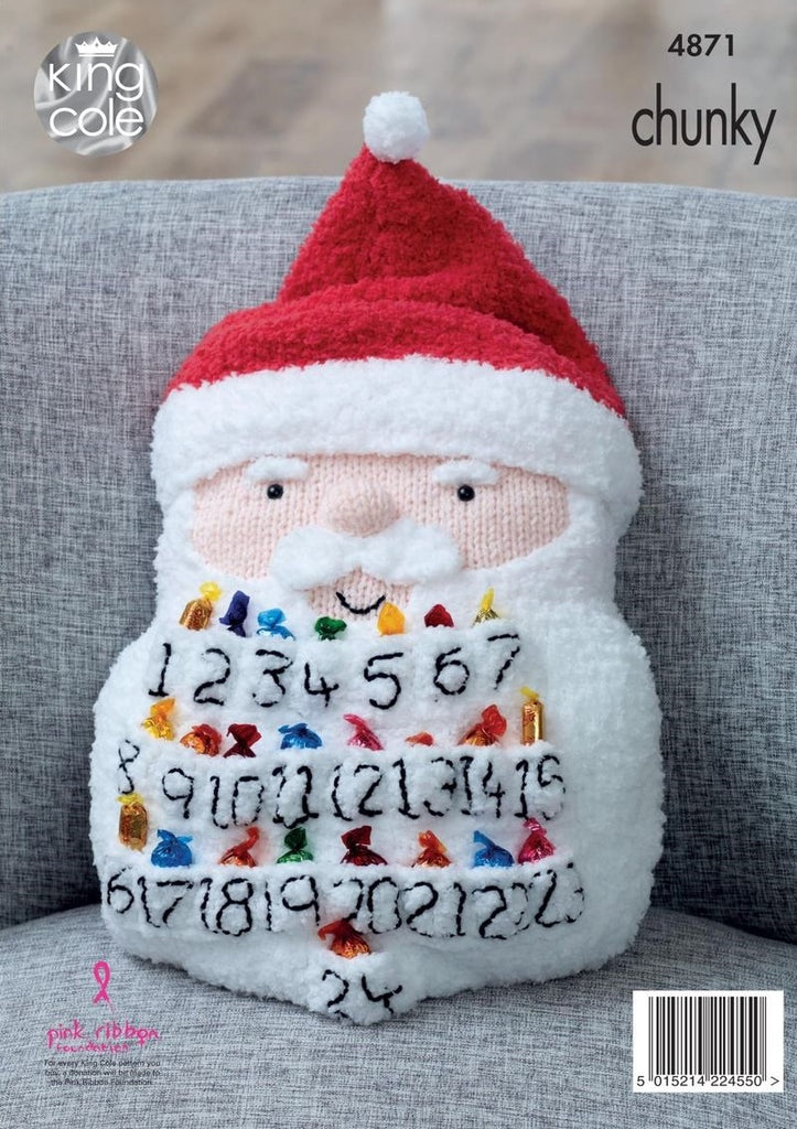 Knitted Santy Advent Cushion Kit
