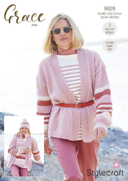 Stylecraft Grace Aran Ladies Pattern 9926