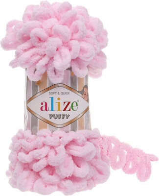Alize Puffy Finger Knitting 31 Baby Pink