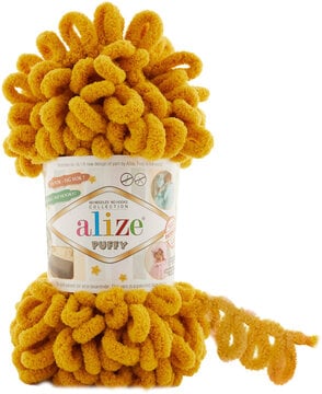 Alize Puffy Finger Knitting 02 Gold