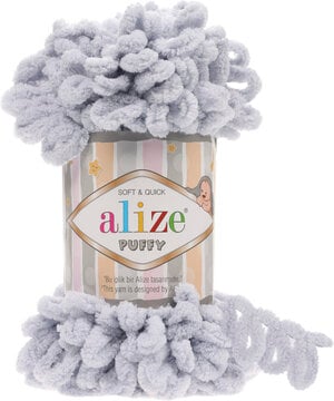 Alize Puffy Finger Knitting 416 Grey