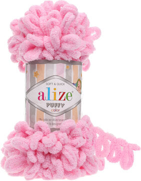 Alize Puffy Finger Knitting 185 Pink