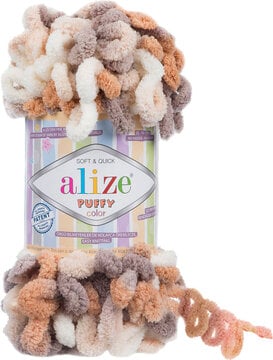 Alize Puffy Colour Finger Knitting 5926 Fawn/Cream